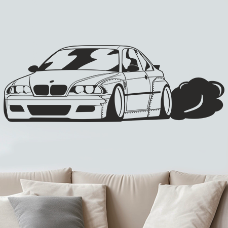 Naklejka na ścianę BMW E46 PANDEM